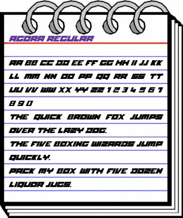 Agor Regular animated font preview