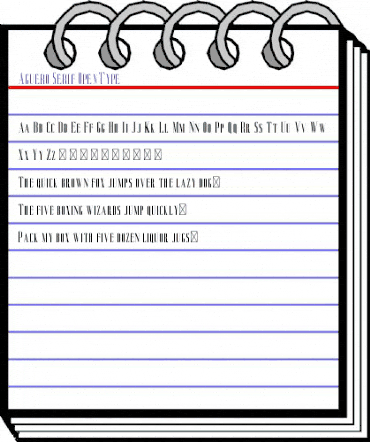 Aguero Serif Free Regular animated font preview