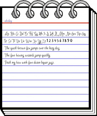 ahsley Regular animated font preview ahsley Regular animated font preview