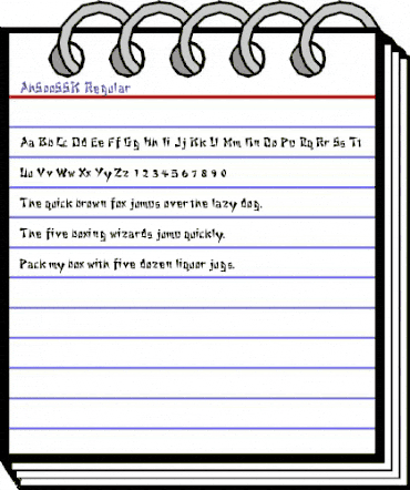 AhSooSSK Regular animated font preview