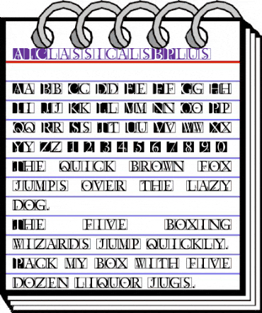 AIClassicalsBPlus Regular animated font preview