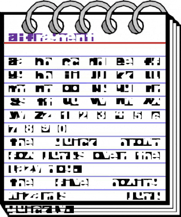 AIFragment Regular animated font preview AIFragment Regular animated font preview
