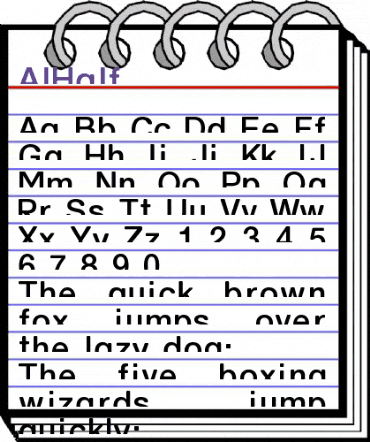 AIHalf Regular animated font preview AIHalf Regular animated font preview