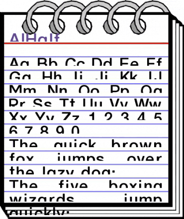 AIHalf Regular animated font preview