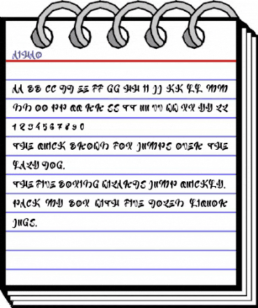 a Aihao Regular animated font preview a Aihao Regular animated font preview