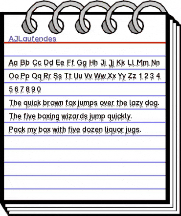 AILaufendes Regular animated font preview AILaufendes Regular animated font preview