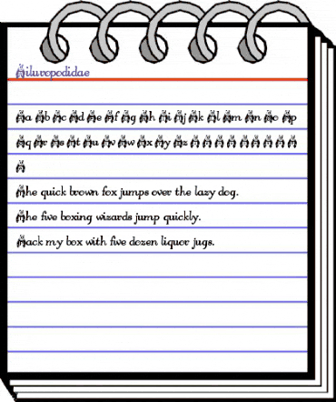 Ailuropodidae Regular animated font preview