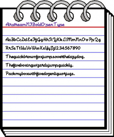 AirstreamNF Bold animated font preview