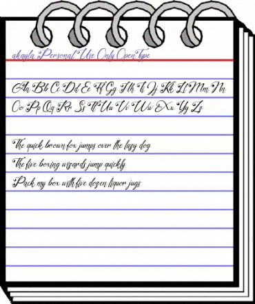 akayla Personal Use Only Regular animated font preview akayla Personal Use Only Regular animated font preview