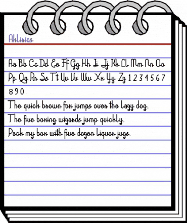 Aklirics Regular animated font preview Aklirics Regular animated font preview