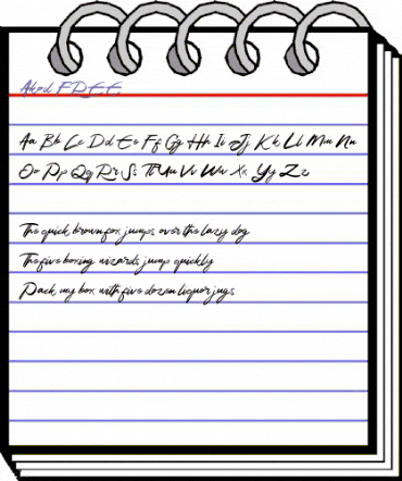 Akod FREE Regular animated font preview