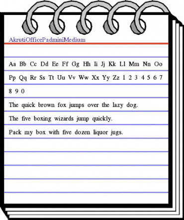 AkrutiOfficePadminiMedium Medium animated font preview AkrutiOfficePadminiMedium Medium animated font preview