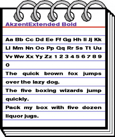 AkzentExtended Bold animated font preview AkzentExtended Bold animated font preview