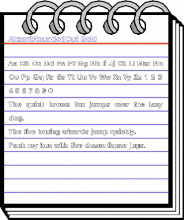 AkzentRoundedOut Bold animated font preview AkzentRoundedOut Bold animated font preview