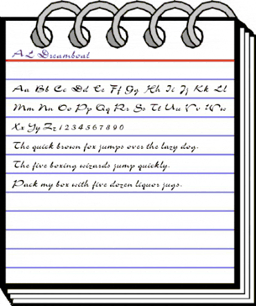 AL Dreamboat Regular animated font preview AL Dreamboat Regular animated font preview