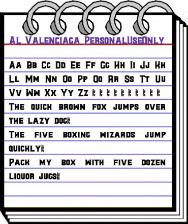 Al Valenciaga PersonalUseOnly Normal animated font preview Al Valenciaga PersonalUseOnly Normal animated font preview