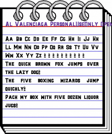 Al Valenciaga PersonalUseOnly Normal animated font preview Al Valenciaga PersonalUseOnly Normal animated font preview