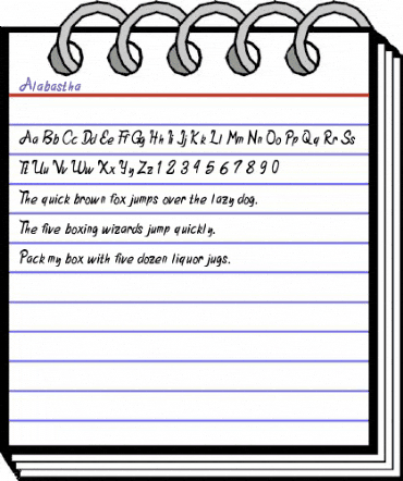 Alabastha Regular animated font preview Alabastha Regular animated font preview