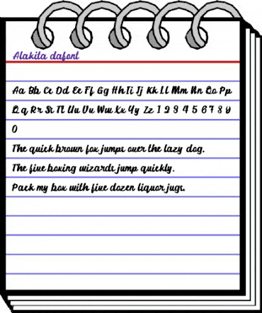 Alakita Regular animated font preview Alakita Regular animated font preview