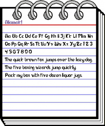 Alamak! Regular animated font preview