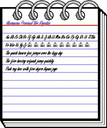 Alamoana Personal Use Regular animated font preview Alamoana Personal Use Regular animated font preview