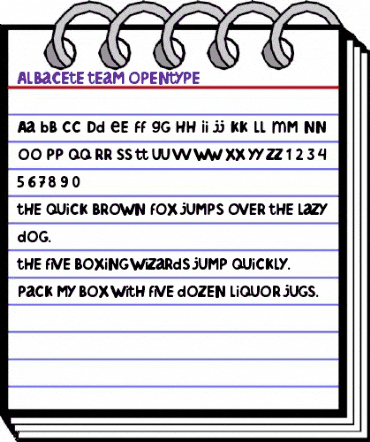 Albacete team Regular animated font preview Albacete team Regular animated font preview