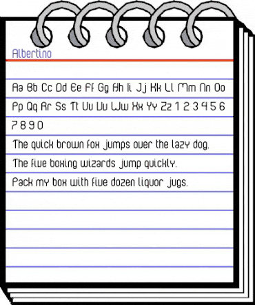 Albertino Regular animated font preview Albertino Regular animated font preview