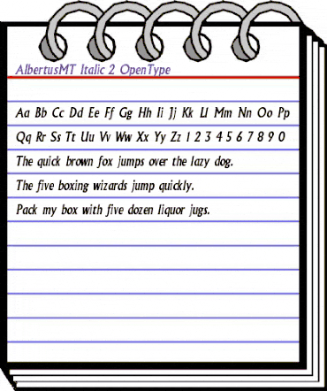 Albertus MT Italic animated font preview Albertus MT Italic animated font preview