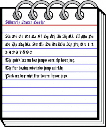 Albrecht Durer Gothic Regular animated font preview Albrecht Durer Gothic Regular animated font preview