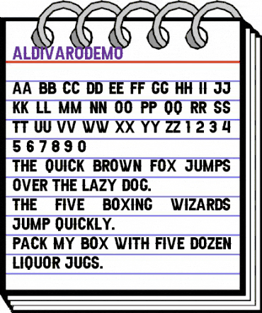 Aldivaro Demo Regular animated font preview Aldivaro Demo Regular animated font preview
