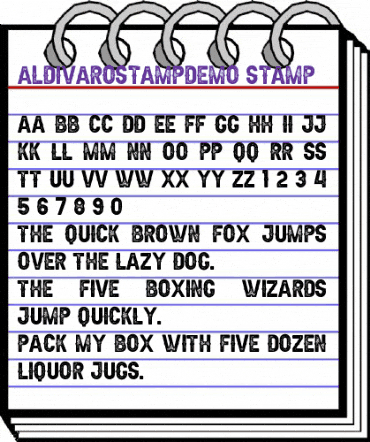 Aldivaro Stamp Demo Stamp animated font preview Aldivaro Stamp Demo Stamp animated font preview