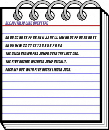 Alejo Line Italic animated font preview Alejo Line Italic animated font preview