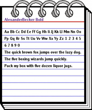 AlexanderBecker Bold animated font preview AlexanderBecker Bold animated font preview