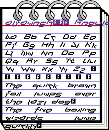 alfamesh001 Regular animated font preview