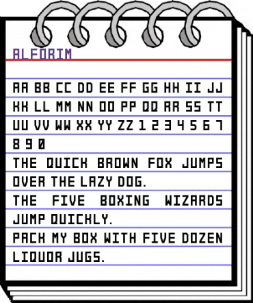 Alforim Regular animated font preview