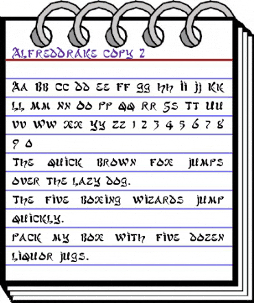 AlfredDrake Regular animated font preview AlfredDrake Regular animated font preview