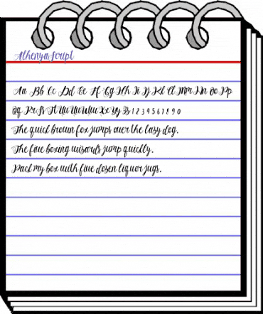 Alhenya Script Regular animated font preview Alhenya Script Regular animated font preview