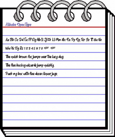 Alibabe Regular animated font preview