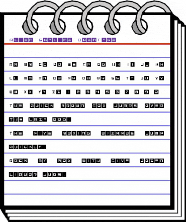 Alien Skyline Regular animated font preview