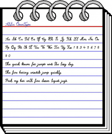 Alifia Regular animated font preview