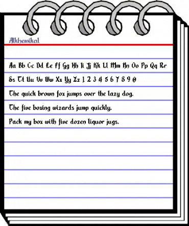 Alkhemikal Medium animated font preview