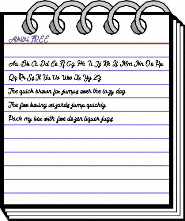 Alkilri FREE Regular animated font preview