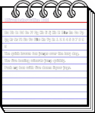 AllisonBeckerOutline Bold animated font preview AllisonBeckerOutline Bold animated font preview