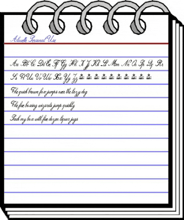 Alouette Personal Use Regular animated font preview