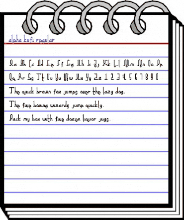 alpha kufi regular Regular animated font preview