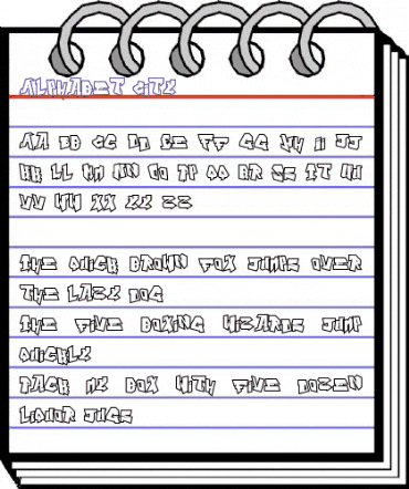 Alphabet City Regular animated font preview