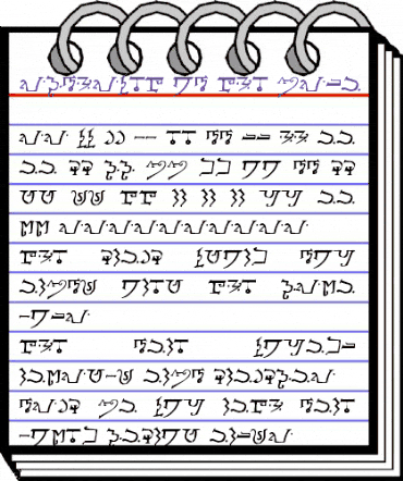 Alphabet of the Magi Regular animated font preview