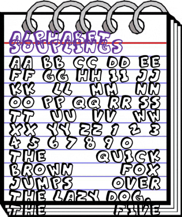 Alphabet Souplings Regular animated font preview