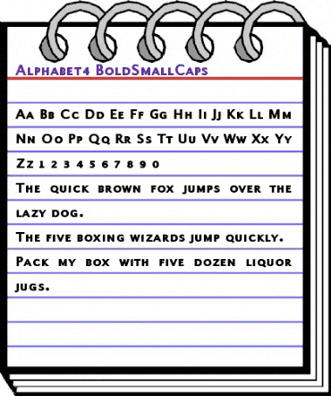 Alphabet4 Bold animated font preview