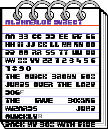 AlphaBloc Regular animated font preview